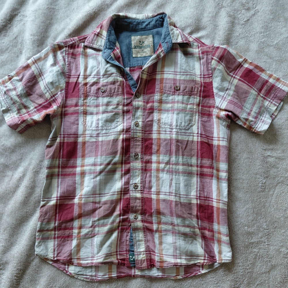 Outdoor Life Plaid Short Sleeve Shirt
